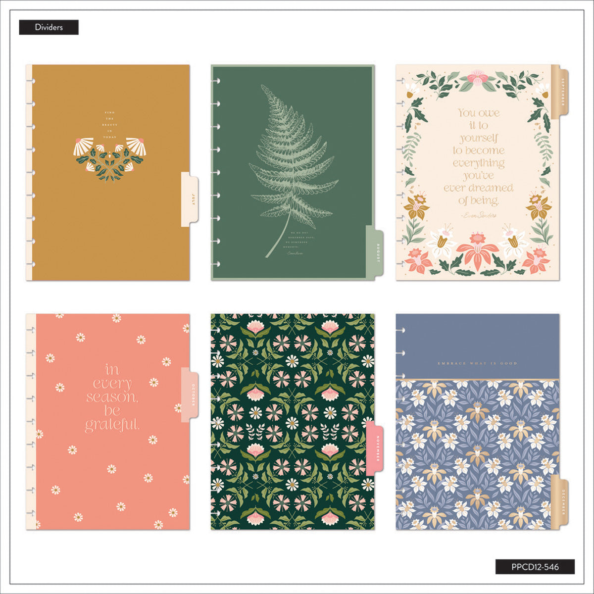 Happy Planner Forest Flowers 2025