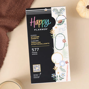 Happy Planner Forest Flowers Classic Sticker Book