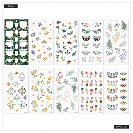 Happy Planner Forest Flowers Classic Sticker Book