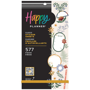 Happy Planner Forest Flowers Classic Sticker Book