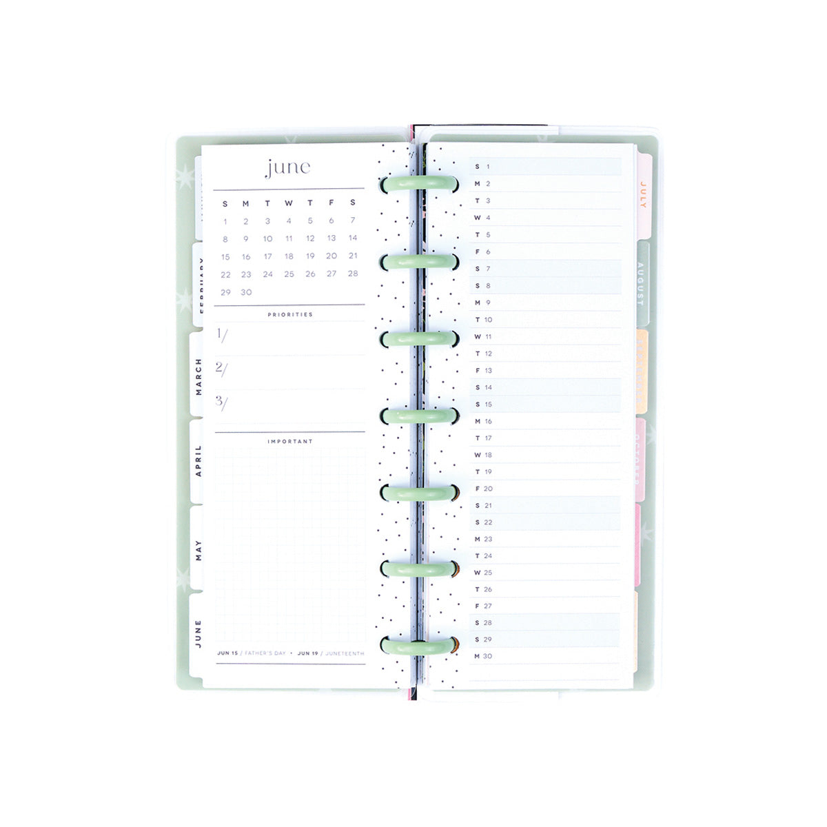 Happy Planner Forest Flowers Skinny Mini&nbsp;Dated Planner