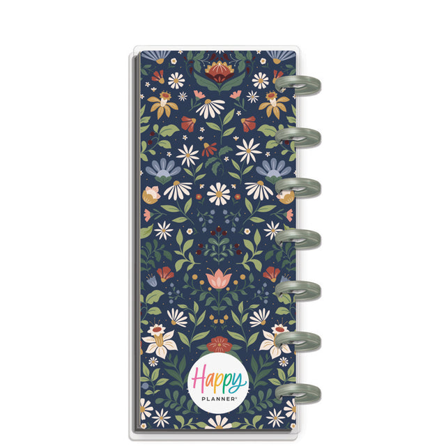 Happy Planner Forest Flowers Skinny Mini -Horizontal 12-Months Dated Jan - Dec 2025