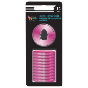 Happy Planner Ghost Cutout Pink Metal Discs