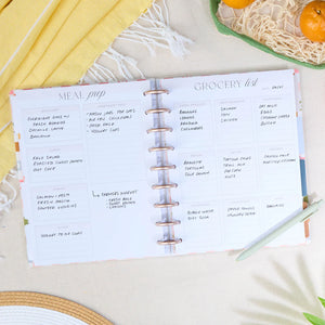 Happy Planner Grocery + Meal Prep List Classic Fill Paper