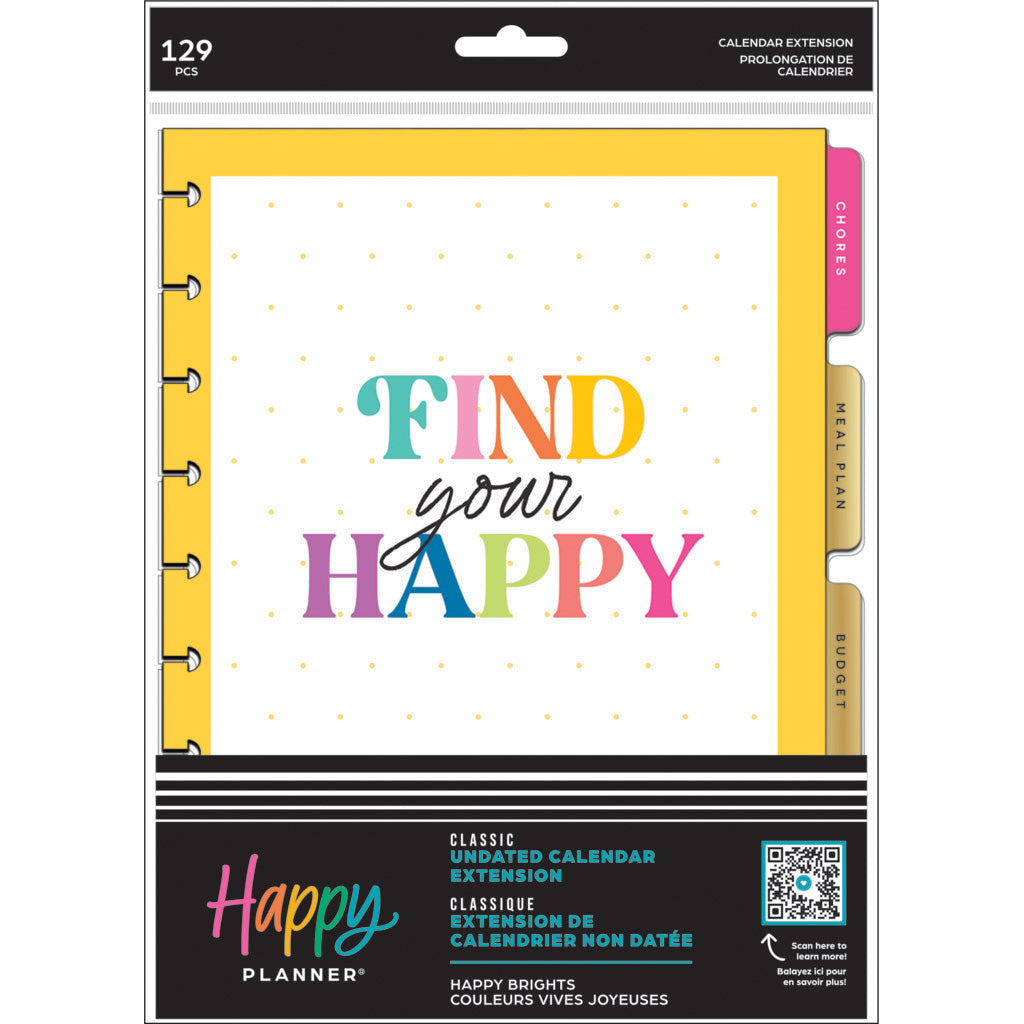 Happy Planner Happiest Brights Classic Extension Pack - Home Management