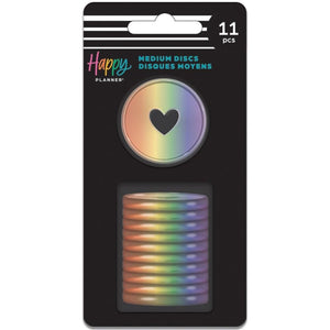 Happy Planner Blue Iridescent Discs