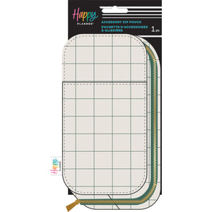 Happy Planner Mauve & Moss Accessory Zip Pouch