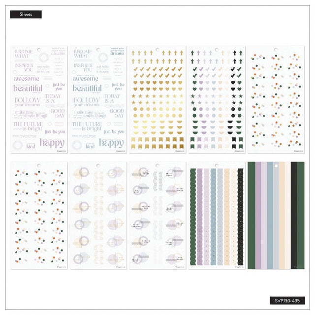 Happy Planner Mauve & Moss Classic Sticker Book