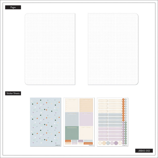 Happy Planner Mauve & Moss Dot Grid Journal