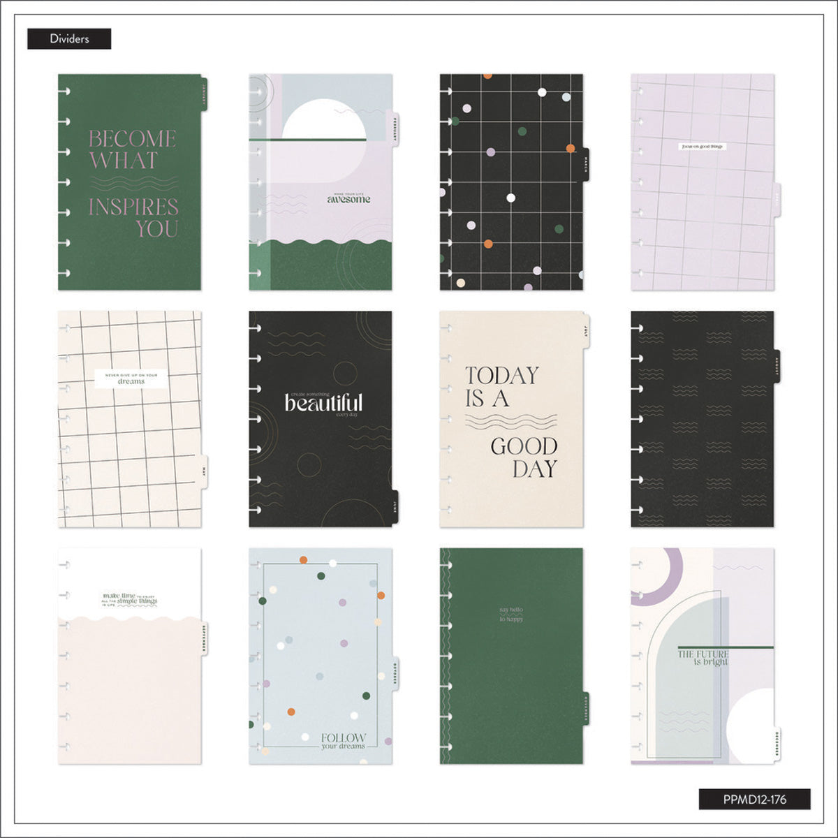 Happy Planner Mauve &amp; Moss Mini&nbsp;Dated Planner