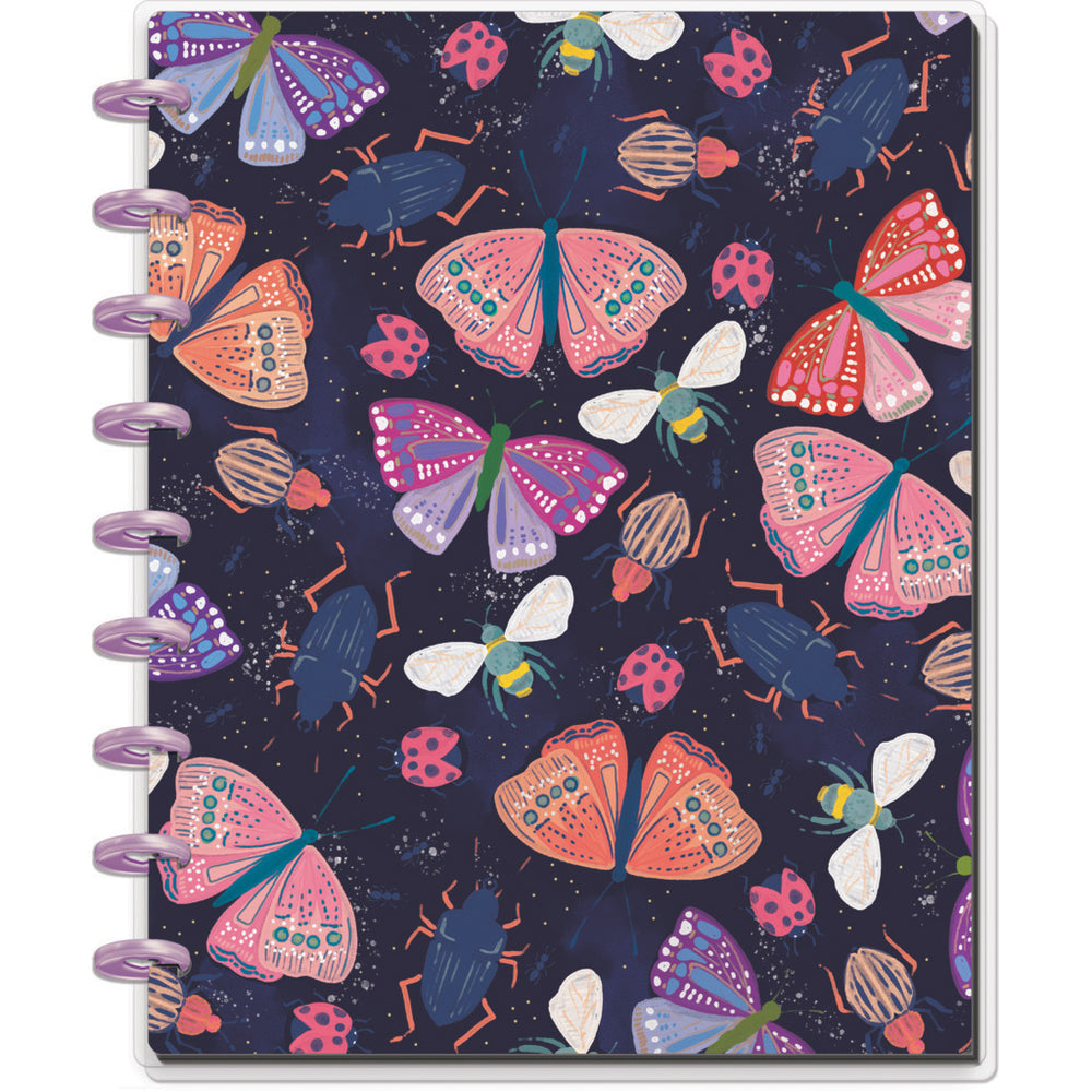 Happy Planner Midnight Botanical Classic Notebook - Dot Grid + Checklist
