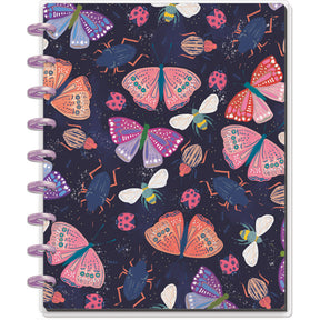Happy Planner Midnight Botanical Classic Notebook - Dot Grid + Checklist