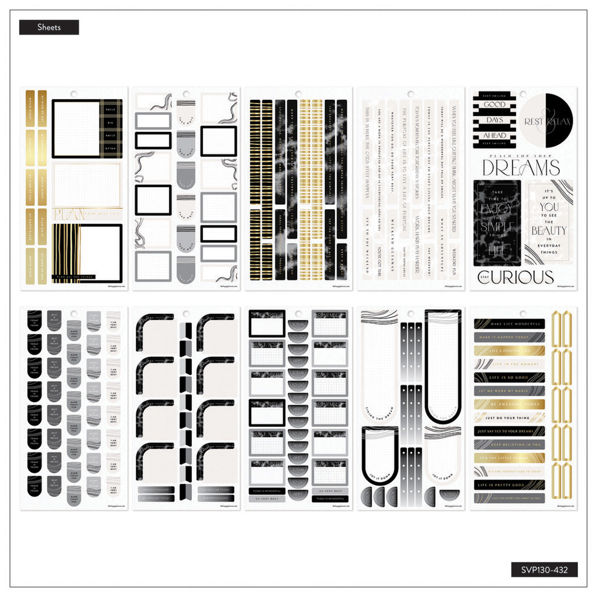 Happy Planner Modern Impression Classic Sticker Book