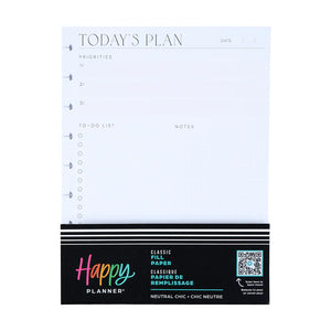 Happy Planner Neutral Chic Classic Fill Paper