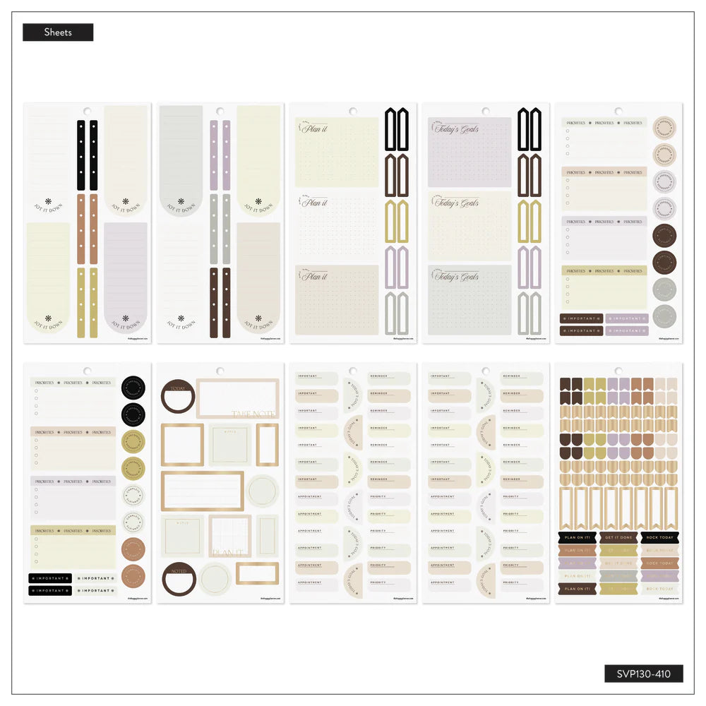 Happy Planner Neutral Chic Classic Sticker Book