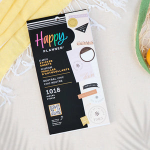 Happy Planner Neutral Chic Classic Sticker Book