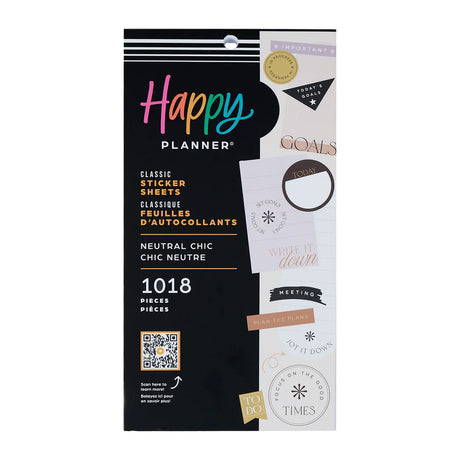 Happy Planner Neutral Chic Classic Sticker Book