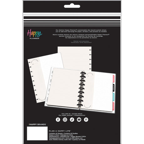 Happy Planner Classic Fill Paper