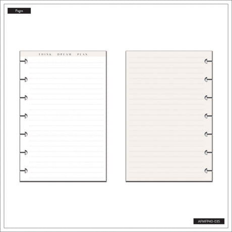 Happy Planner Neutrals Mini Fill Paper - Lined