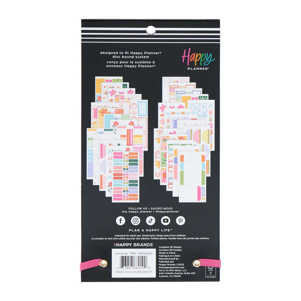 Happy Planner Picnic Blossom Sticker Book - Classic