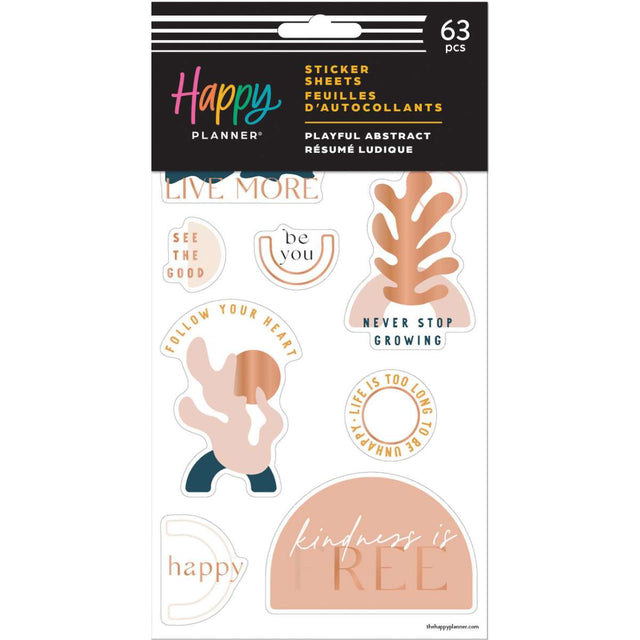 Happy Planner Playful Abstract Sticker Sheets - 5 Pack