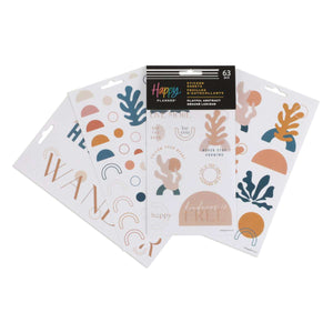 Happy Planner Playful Abstract Sticker Sheets - 5 Pack