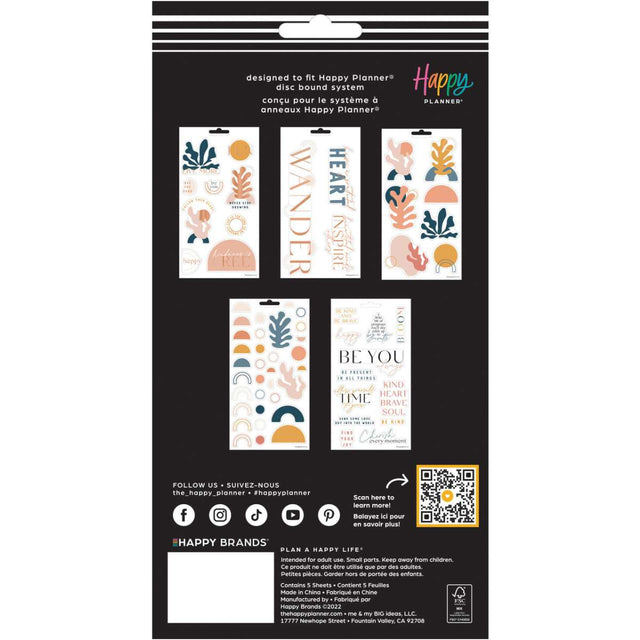 Happy Planner Playful Abstract Sticker Sheets - 5 Pack