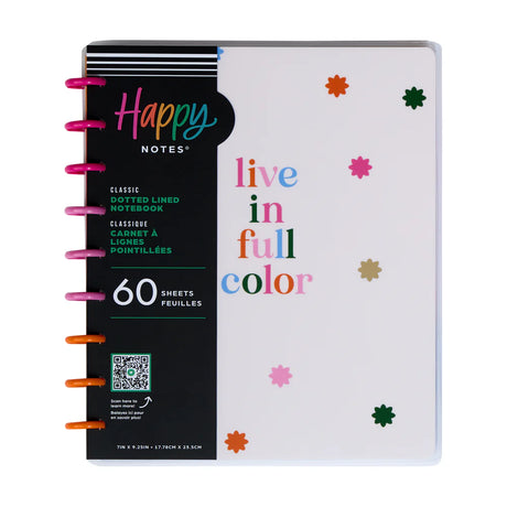 Happy Planner Playful Brights Classic Notebook - Lined