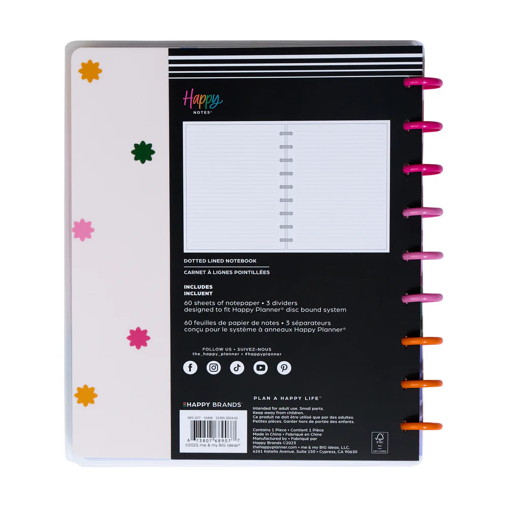 Happy Planner Playful Brights Classic Notebook - Lined