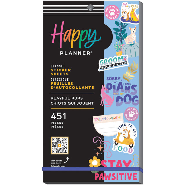 Happy Planner Playful Pups Classic Sticker Book