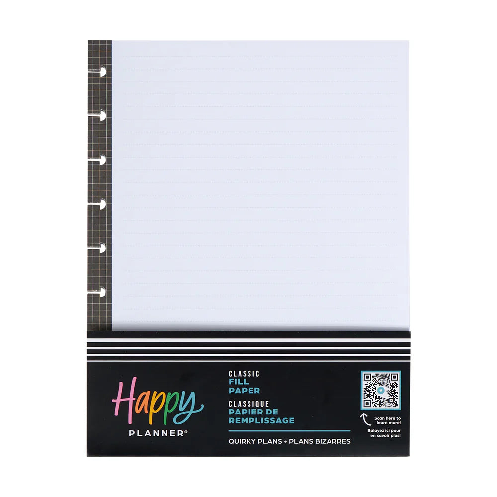 Happy Planner Quirky Plans Classic Fill Paper - Lined