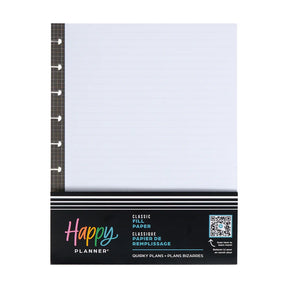 Happy Planner Quirky Plans Classic Fill Paper - Lined