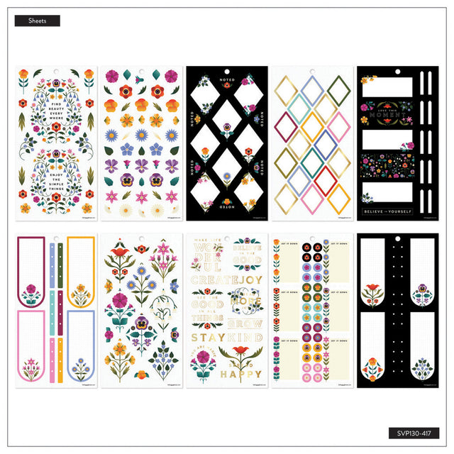 Happy Planner Radiant Garden Classic Sticker Book