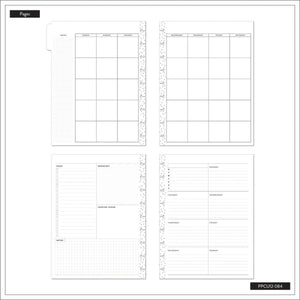 Happy Planner Retro Sunset Classic Undated Planner - Dashboard Layout