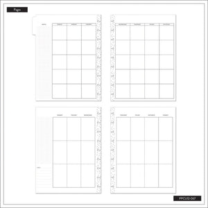 Happy Planner Simple Essentials Classic Vertical Undated - 12 Month Planner