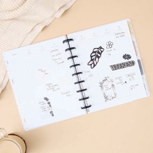 Happy Planner Sketchy Florals Classic - Vertical 12-Months Dated Jan - Dec 2025