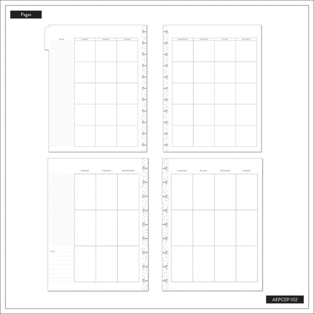 Happy Planner Sketchy Florals Classic Extension Pack