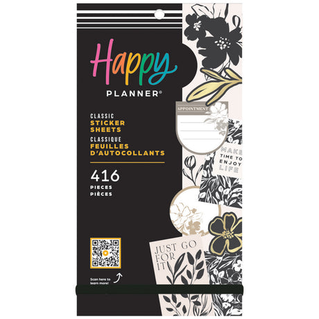 Happy Planner Sketchy Florals Classic Sticker Book