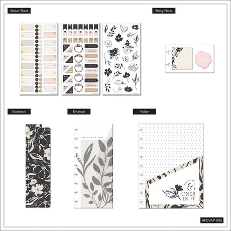 Happy Planner Sketchy Florals Classic Accessory Pack 