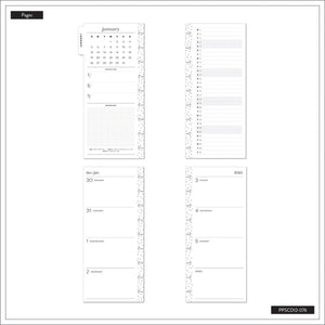 Happy Planner Sketchy Florals Skinny Classic 2025 Dated Planner 