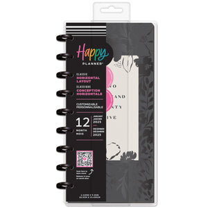 Happy Planner Sketchy Florals Skinny Classic - Horizontal 12-Months Dated Jan - Dec 2025