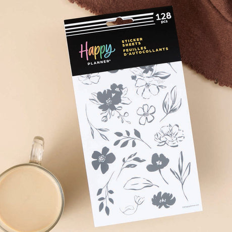 Happy Planner Sketchy Florals Sticker Sheets