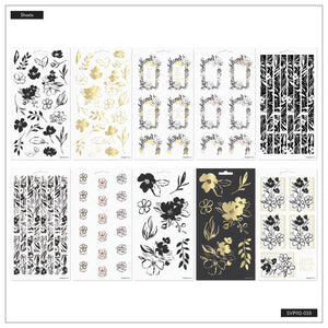 Happy Planner Sketchy Florals Sticker Sheets