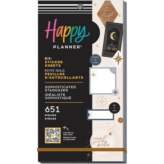 Happy Planner Sophisticated Stargazer Mini 30 Sticker Book