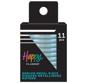 Happy Planner Starburst Cutout Blue Pansy Medium Metal Discs