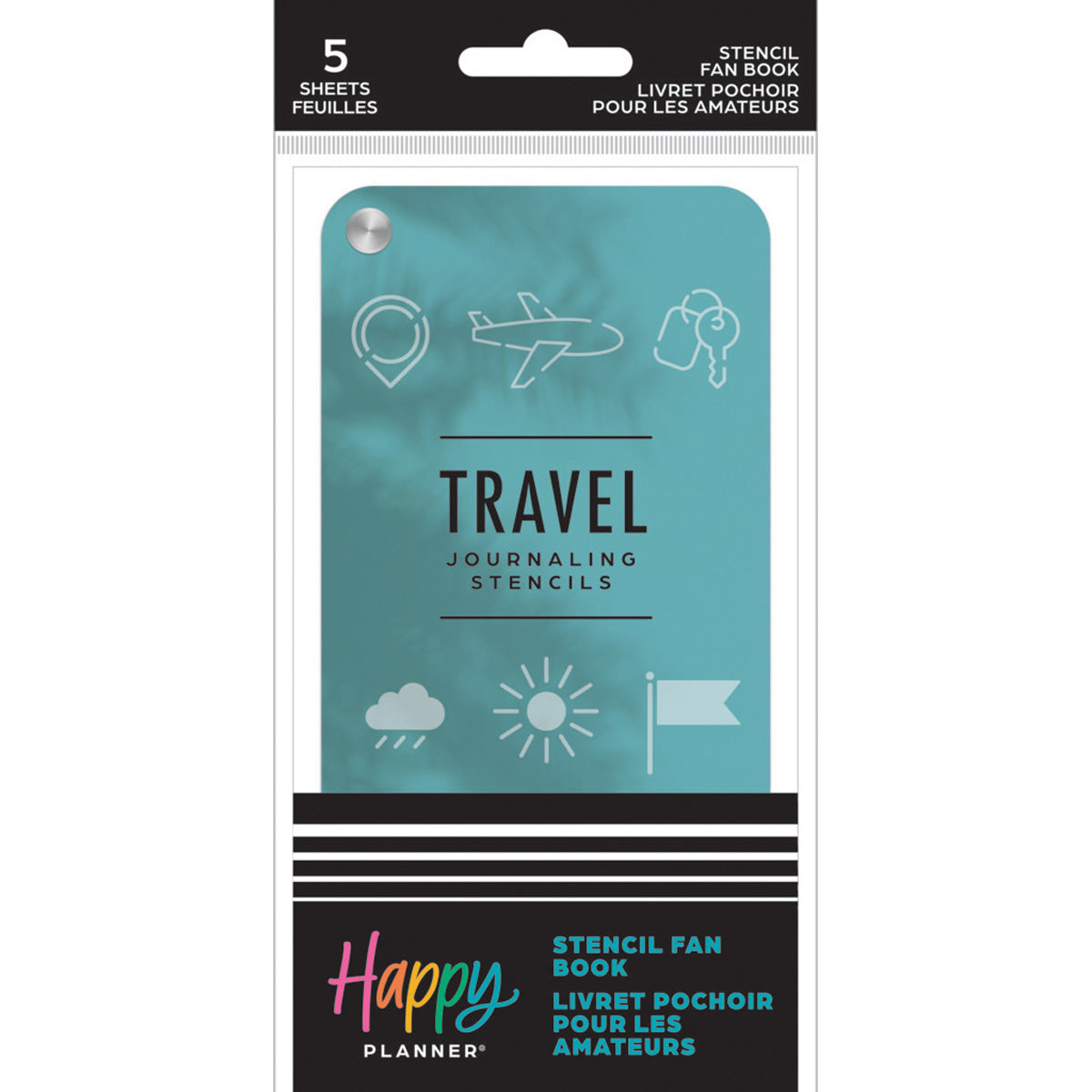 Happy Planner Travel Stencil Fan Book