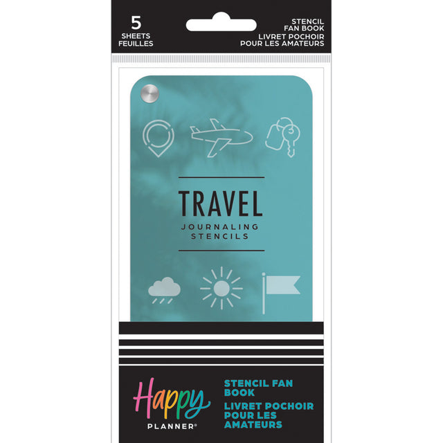 Happy Planner Travel Stencil Fan Book