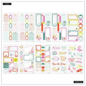 Happy Planner Tropical Florals Classic Sticker Book