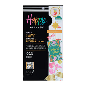 Happy Planner Tropical Florals Classic Sticker Book-