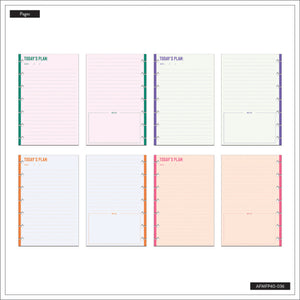 Happy Planner Vivid Brights Mini Fill Paper